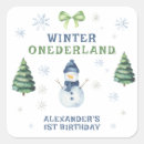 Search for wonderland party stickers First birthday