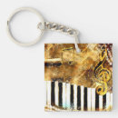 Search for piano music key rings Gold