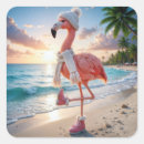 Search for beach birds stickers Flamingo