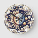 Search for yellow sun clocks Retro