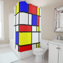 Search for mondrian shower curtains Geometric
