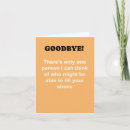 Search for farewell goodbye cards Job