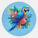 Search for parrot party stickers Hawaiian