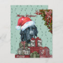 Search for black labrador retriever postcards Xmas