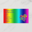 Search for heart shaped business cards Rainbow
