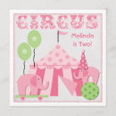 Search for pink circus invitations Cute