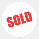 Search for for sale sign stickers Red