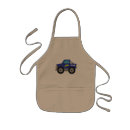 Search for trucks for kids aprons Blue