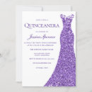Search for purple glitter invitations Lavender