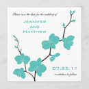 Search for blue orchid save the dates Turquoise
