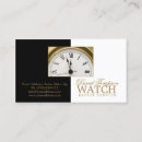 Search for clock business cards Clockwork