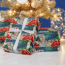 Search for santa claus christmas wrapping paper Snow