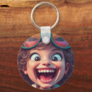 Search for cartoon face key rings Cute