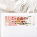Search for striped background return address labels Pink