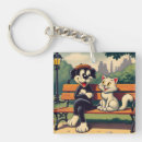 Search for drawing of a cat key rings Cartoon