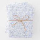 Search for toile de jouy wrapping paper Dusty blue