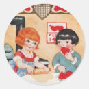 Search for vintage cooking stickers Heart