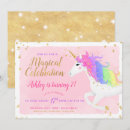 Search for pink gold unicorn invitations Glitter