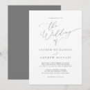 Search for silver and white invitations Minimalist