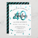 Search for teal birthday invitations Trendy