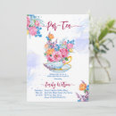 Search for tea cup birthday invitations Pretty