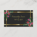 Search for black red gold business cards Vintage
