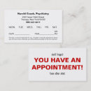 Search for for psychologist appointment cards Professional