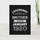 Search for brother 40th birthday cards Funny