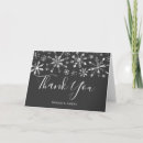 Search for snowflake thank you cards Silver glitter