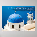 Search for santorini blue posters White
