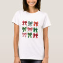Search for red christmas bow tshirts Santa