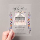 Search for purple and black baby shower invitations Flowers