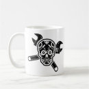 Search for black and white skull mugs Vintage