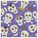 Search for halloween skull fabric Purple