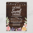 Search for new home party invitations Rustic