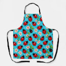 Search for ladybug and flowers aprons Cute