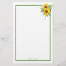 Search for sunflower stationery paper Floral