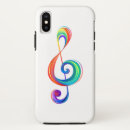 Search for treble clef iphone cases Rainbow