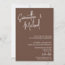 Search for mocha wedding invitations Modern