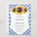 Search for blue gingham wedding invitations Country