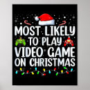 Search for video game posters Santa
