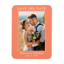 Search for coral magnets wedding stationery simple