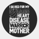 Search for stroke red ribbon stickers Support heart disease