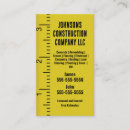 Search for tape measure business cards Construction
