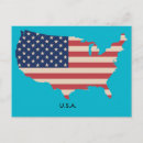 Search for us flags postcards Blue