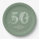 Search for 50th birthday plates Bold typography
