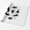 Search for black cat christmas wrapping paper Tree