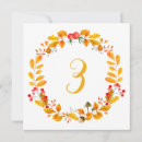 Search for orange table cards Fall