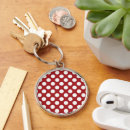 Search for red dot key rings Geometric pattern