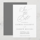 Search for silver save the dates Minimalist
